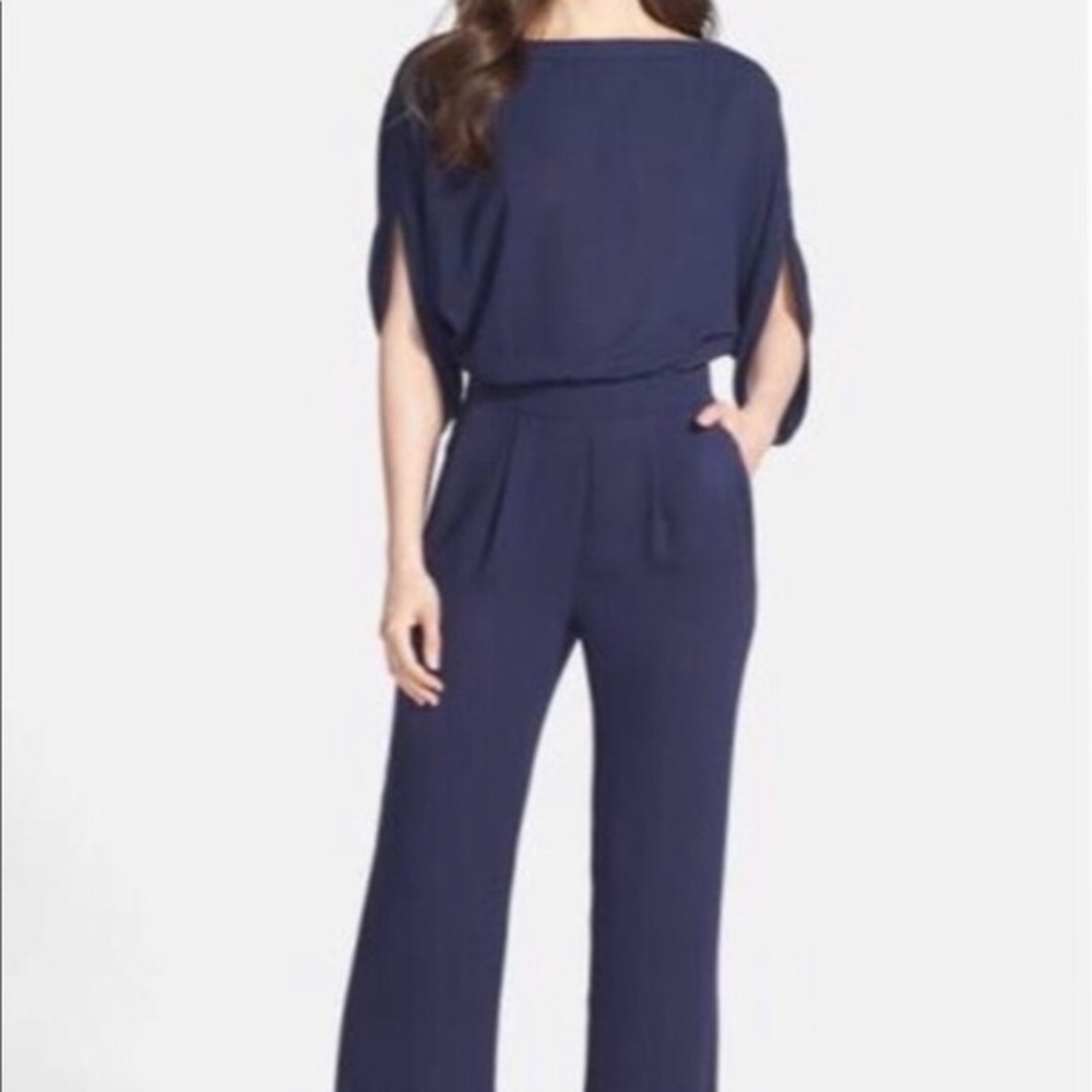 Diane Von Furstenberg Navy Blue Jumpsuit